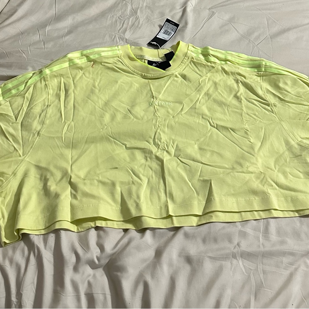 IVY PARK Adidas Neon Yellow Cropped Tee | NWT | Never worn